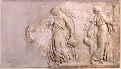 Relief depicting maenads dancing, from Tunisia by Roman